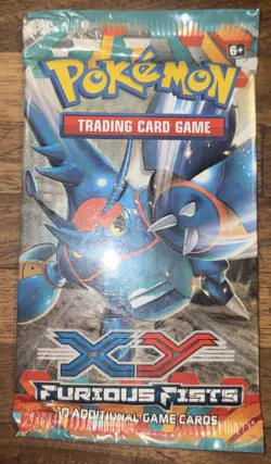 (1) - XY Furious Fists Pokemon Booster Pack Art Work Set Factory Sealed Pack 820650118982 - Image 1
