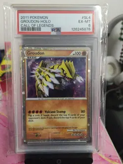 Pokemon TCG Groudon Call of Legends SL4 PSA 6 Groudon-Holo - Image 1