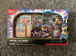 Pokemon TCG Mega Lucario EX Figure Collection Box Factory Sealed Brand New 🚚 - Image 1