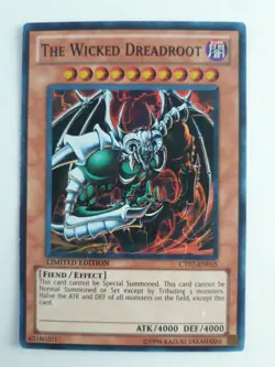 Yu-Gi-Oh! TCG The Wicked Dreadroot CT07-EN015 Limited Edition Card - Image 1