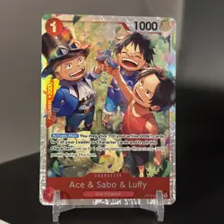 Ace & Sabo & Luffy OP13-007 - One Piece TCG English - SR Foil NM Near-Mint - Image 1