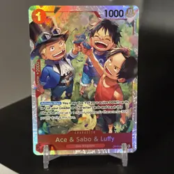 Ace & Sabo & Luffy OP13-007 - One Piece TCG English - SR Foil NM Near-Mint - Image 2
