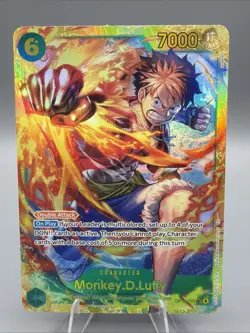 Monkey D. Luffy Secret Rare - Carrying On His Will #OP13-118 SEC One Piece TCG - Image 1