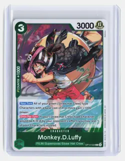 Monkey.D.Luffy One Piece The Azure Sea's Seven #OP14-034 Rare Foil - Image 1