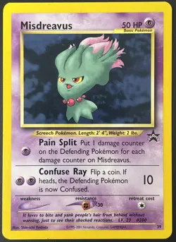 Misdreavus 39/53 Black Star Rare Promo WOTC Pokemon Card NM - Image 1