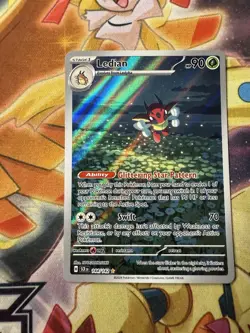 🌟 Ledian 144/142 Stellar Crown – Full Art Secret Rare Pokemon Card – NM - Image 1