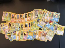 60 Vintage Pokemon Card Lot - WOTC Base Jungle Fossil Rocket Ect - HP - Image 1
