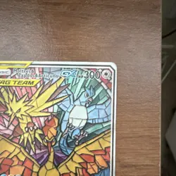 Pokemon Moltres Zapdos Articuno GX TAG TEAM Full Art Holo SM-P Promo SM210 Card - Image 2