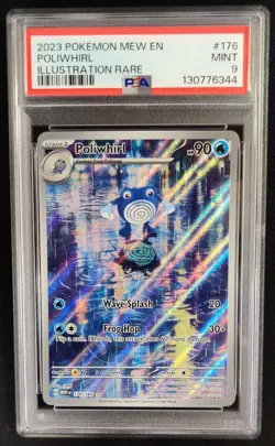 PSA 9 Poliwhirl 176/165 Illustration Rare Scarlet Violet 151 Pokemon Graded Card - Image 1