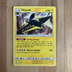 Vikavolt 52/149 Sun & Moon Base Set Holo Rare Pokemon Card NM - Image 1