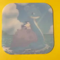 Laplace Pokemon Cafe Plastic Coaster Card Limited Novelty Japanese 2009 - Image 4