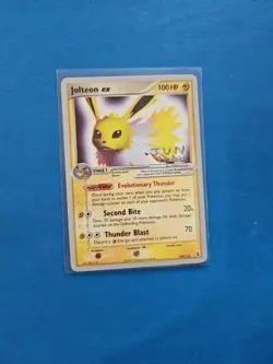 Pokemon TCG Jolteon EX 109/113 Card, World Championships 2007 - Image 1