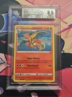 BGS 8.5 Special Delivery Charizard SWSH075 Sword & Shield Promo Holo Card - Image 1