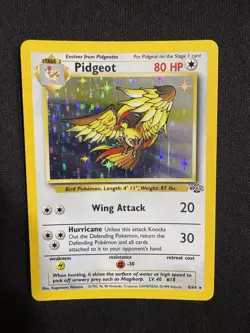 Pokemon Pidgeot Jungle 8/64 Holo 1999 WOTC TCG Card - MP - Image 1