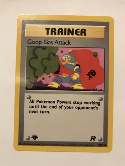 Pokemon TCG Goop Gas Attack 78/82 1st Edition Team Rocket NM Card - Image 1