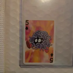 Tangela Pokemon 1999 Mini Deck Playing Cards FIVE Of Spades Red Back - Image 2