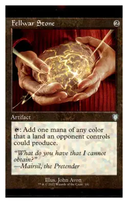 MTG - #141 Fellwar Stone (Retro Frame) - Commander: The Brothers' War - Image 1