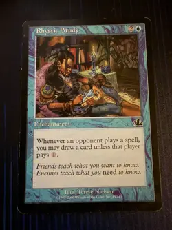 MTG Magic Rhystic Study Prophecy Regular MP - Image 1