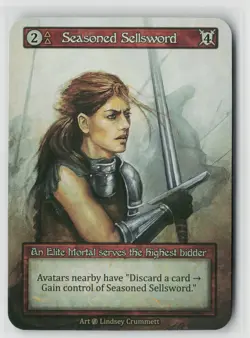 Sorcery Contested Realm Beta Seasoned Spellsword x1 NM Elite - Image 1