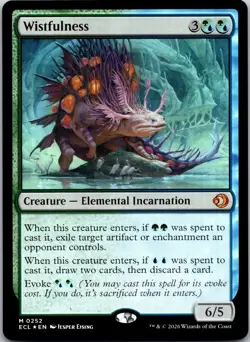 Wistfulness 252 Lorwyn Eclipsed NM FOIL MTG - Image 1