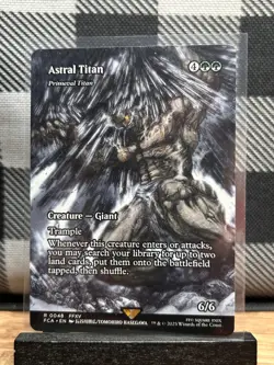 MTG TCG: Astral Titan Primeval Titan 48, (FULL ART/SHOWCASE) Final Fantasy - Image 1