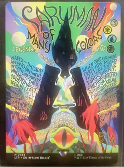 Saruman of Many Colors (Borderless Poster) MTG Lord of the Rings Regular - Image 1