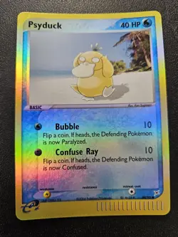 Pokemon EX Team Magma vs Team Aqua Psyduck Reverse Holo 44/95 EXC-NEAR MINT - Image 1