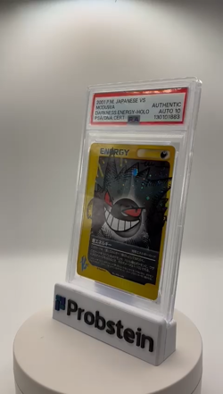 Modiwa Signed Sketched Gengar 2001 Pokemon VS Darkness Energy PSA/DNA AUTO 10 - Image 2
