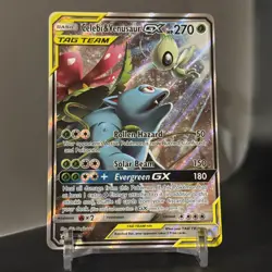 2019 POKEMON SM BLACK STAR PROMO #SM167 FULL ART/CELEBI & VENUSAUR GX - Image 2