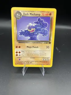 Pokemon Team Rocket Unlimited Edition Dark Machamp 27/82 Rare Non Holo NM - Image 1