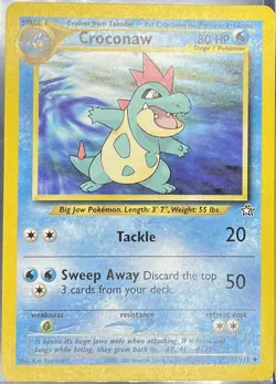 Pokemon Croconaw 32/111 NEO Genesis Near Mint - Unlimited - Image 1