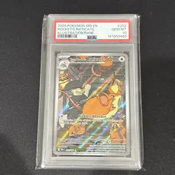 2025 POKEMON DESTINED RIVALS ILLUSTRATION RARE TEAM ROCKET'S RATICATE PSA 10⭐ - Image 1