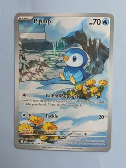 Pokemon Mega Evolution Phantasmal Flames Piplup 098/094 Illustration Rare - Image 1