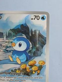 Pokemon Mega Evolution Phantasmal Flames Piplup 098/094 Illustration Rare - Image 3