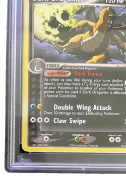 2004 Pokemon Ex Team Rocket Returns #15 Dark Dragonite Team Rocket Returns PSA 6 - Image 3
