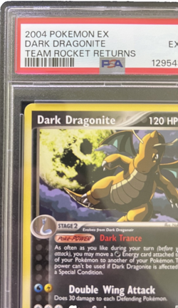 2004 Pokemon Ex Team Rocket Returns #15 Dark Dragonite Team Rocket Returns PSA 6 - Image 5