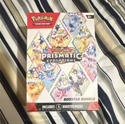 Pokemon TCG Prismatic Evolutions Booster Bundle Box 6 Packs Eevee Umbreon Espeon - Image 1