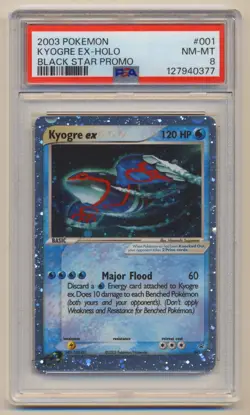 PSA 8 Pokemon Black Star Promo Holo Kyogre EX #001 NM/MINT Condition!! - Image 1