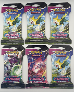 Pokemon Fusion Strike Booster Pack Lot of 6 Factory Sealed - Image 1