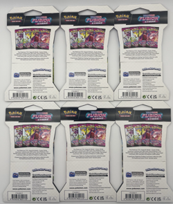 Pokemon Fusion Strike Booster Pack Lot of 6 Factory Sealed - Image 2