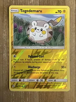Togedemaru - 53/149 - Common - Reverse Holo NM, English Pokemon Sun & Moon Base - Image 1