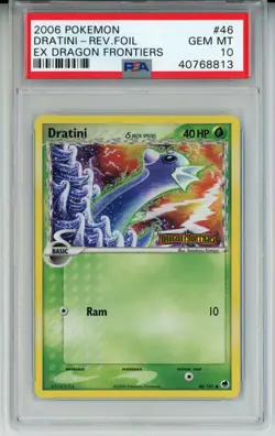 2006 POKEMON EX DRAGON FRONTIERS DRATINI #46 REVERSE PSA 10 GEM MINT #40768813 - Image 1