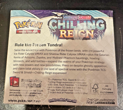 Pokemon SWSH TCG Sword & Shield Chilling Reign Booster Box Sealed 36X packs - Image 2