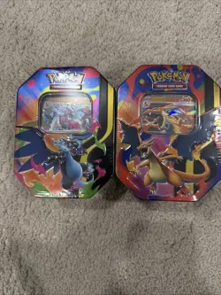 Pokemon TCG Mega Charizard EX Tin - Hot item!! - 2 Tins!! - Image 1