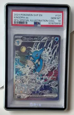 2024 POKEMON SVP EN-SV BLACK STAR PROMO #131 KINGDRA EX PSA 10✨ - Image 1