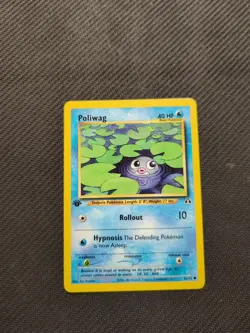 Poliwag 62/75 1st Edition Neo Discovery Pokemon NM - Image 1