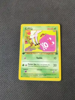 Koffing 58/82 1st Edition Team Rocket Pokemon NM/M - Image 1