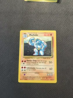 Machoke 34/102 Base Set Pokemon NM - Image 1