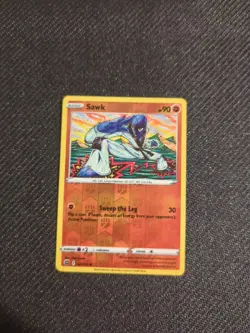 Sawk 081/172 Brilliant Stars Reverse Holo Pokemon NM - Image 1