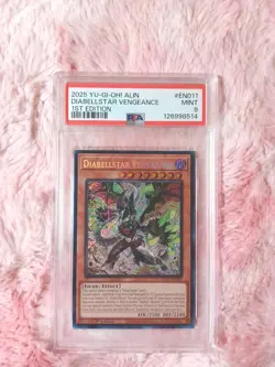 Yu-Gi-Oh! Diabellstar Vengeance PSA 9 MINT ALIN-EN011 Secret Rare CGC BGS TAG - Image 1